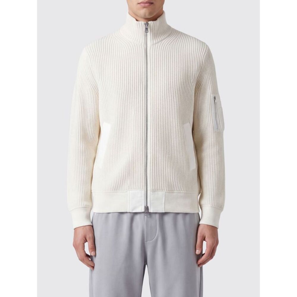 Sacai Men Sacai Turtleneck Wool Cardigan With Zip Closure And Slit Pockets